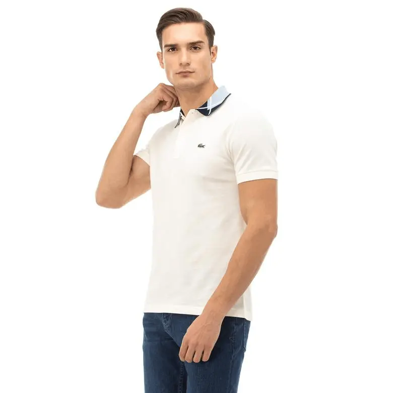 Áo Lacoste Erkek Regular Fit Beyaz Polo PH8570-BQ9 - Ảnh 4