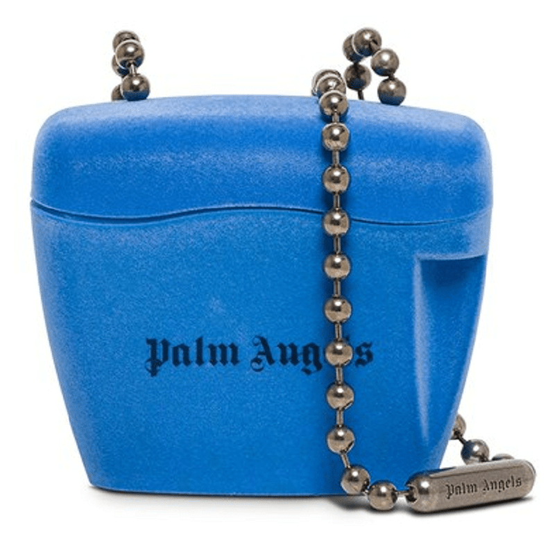 Túi Palm Angels Flock Mini Padlock Bag PWNQ002F21LEA0014001