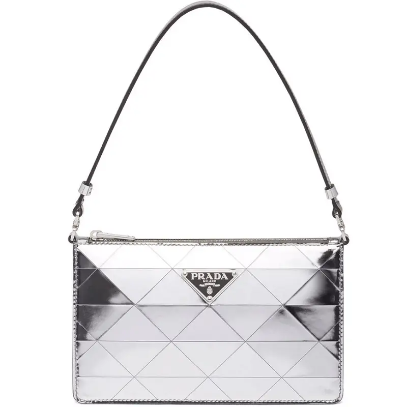 Túi Prada Brushed Cleo Shoulder Bag 'Silver' 1BC155-2D0F-F0118-V-OSM