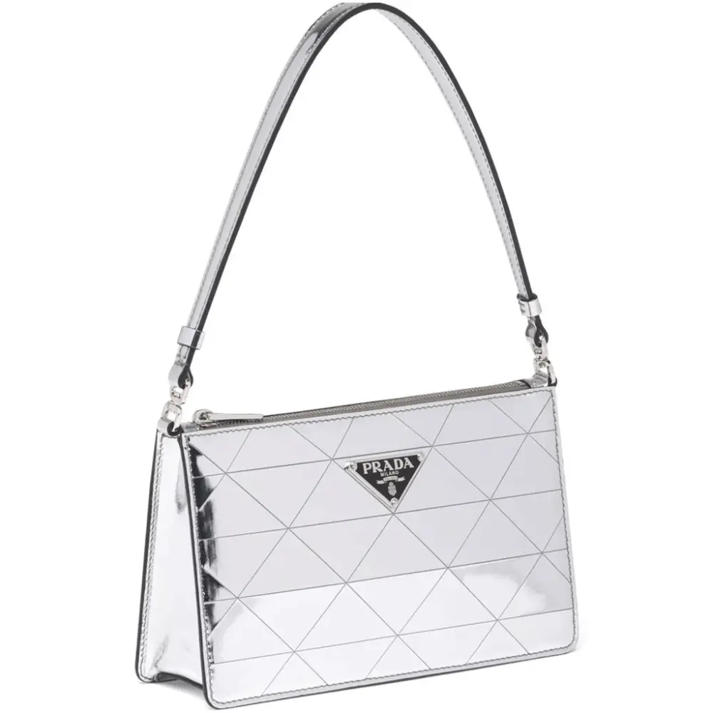 Alternative view of Túi Prada Brushed Cleo Shoulder Bag 'Silver' 1BC155-2D0F-F0118-V-OSM