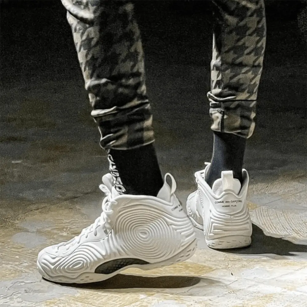 Giày Nike Comme des Garçons Homme Plus x Air Foamposite One 'White' DJ7952-100 - Ảnh 5