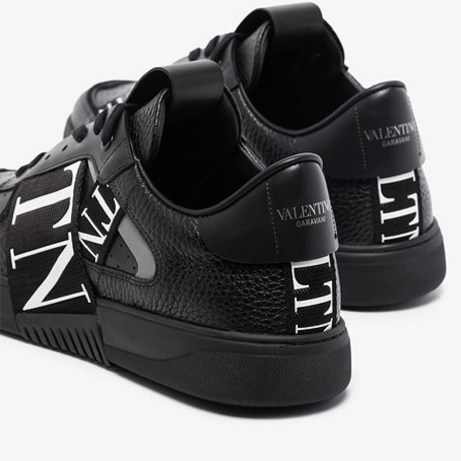 Giày Valentino Low-Top Calfskin VL7N All Black WY2S0C58WRQ0NO - Ảnh 3