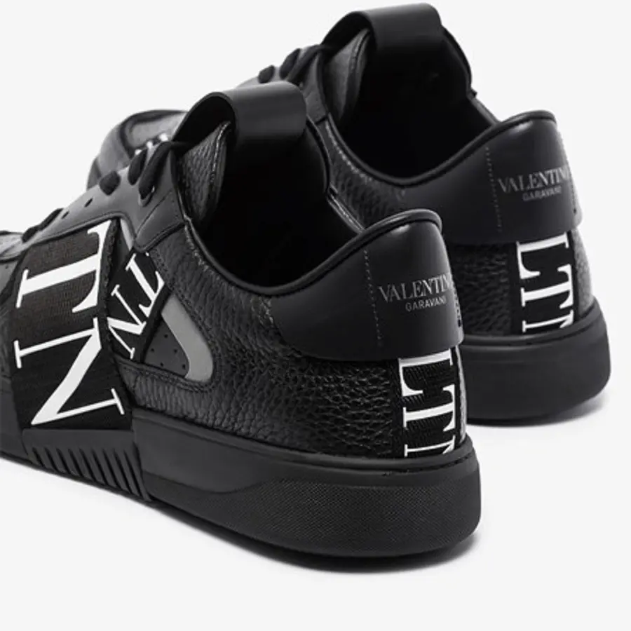 Giày Valentino Low-Top Calfskin VL7N All Black WY2S0C58WRQ0NO - Ảnh 3