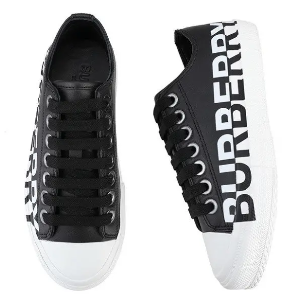 Giày Burberry Two-Tone Leather Sneakers 8019326 - Ảnh 5