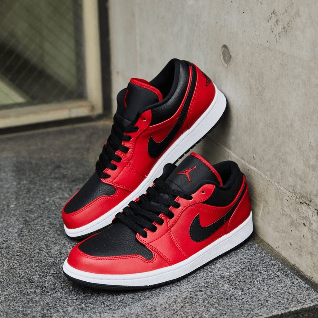 Giày Nike Air Jordan 1 Low 'Reverse Bred' 553558-605 - Ảnh 5