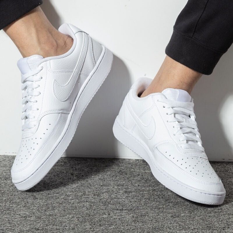 Giày Nike Court Vision Low Triple White CD5463-100 - Ảnh 3