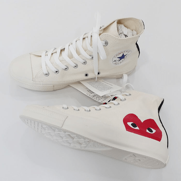 Giày Converse Comme Des Garçons x Chuck 70 Hi 'Play' 1CK709 - Ảnh 2