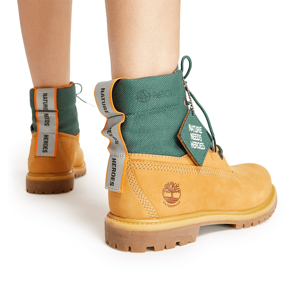 Giày Timberland Wheat Yellow Nubuck Leather Casual Boots A2AYW - Ảnh 4