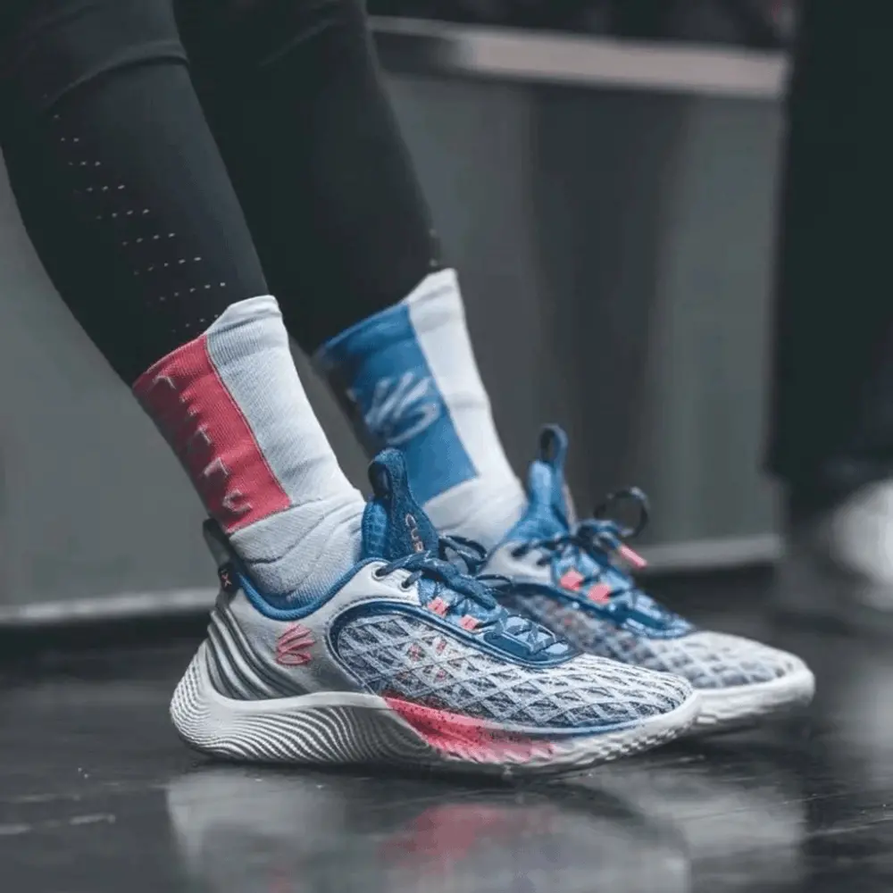 Giày Under Armour Curry Flow 9 'Warp The Game Day' 3025684-405 - Ảnh 4