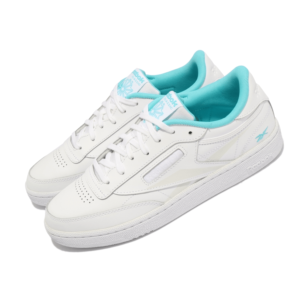 Giày Reebok Club C 85 'White Neon Blue' FV1096 - Ảnh 4