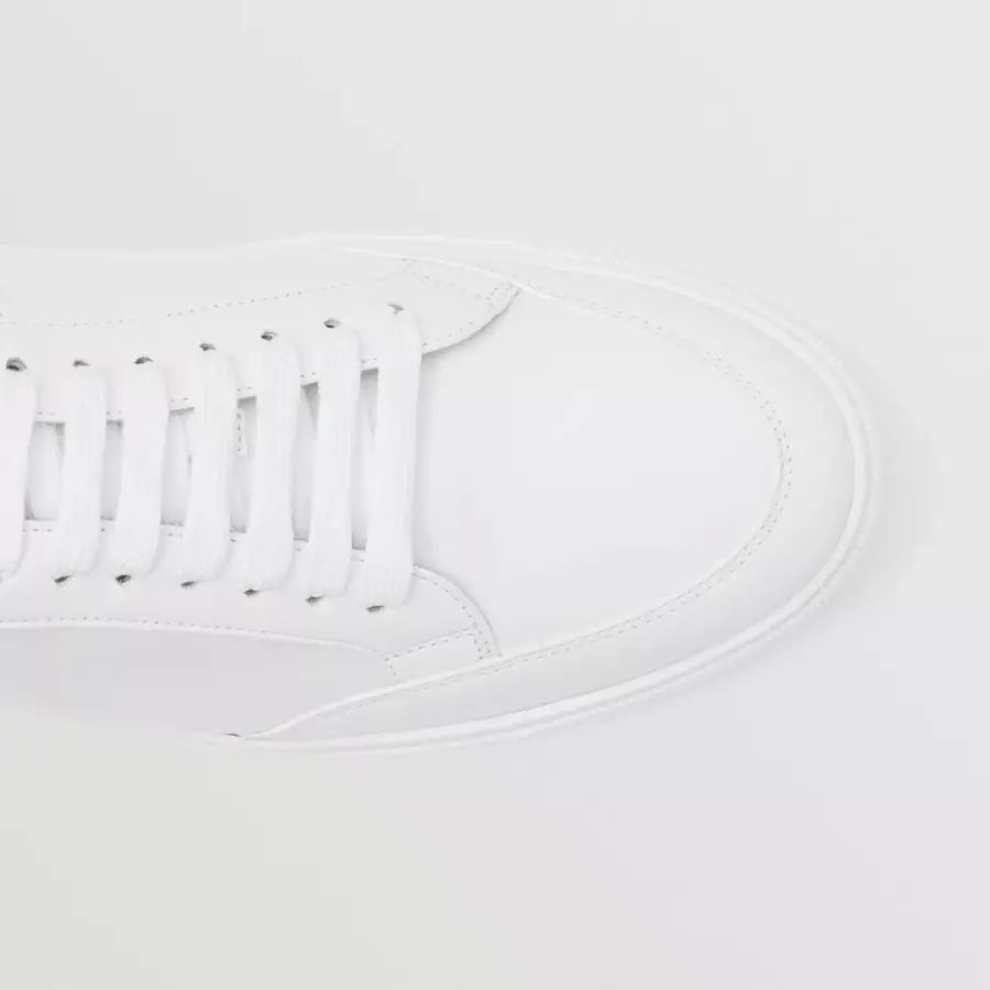 Giày Burberry Logo Detail Leather 'White' 80432101 - Ảnh 3