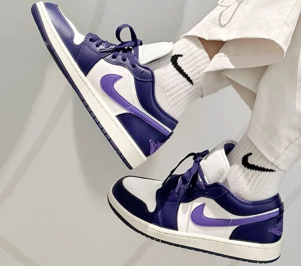 Giày Nike Air Jordan 1 Low 'Purple Sail' DC0774-502 - Ảnh 4