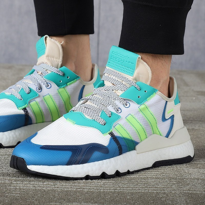 Giày Adidas Nite Jogger Marathon 'Blue Neon' FY3095 - Ảnh 4