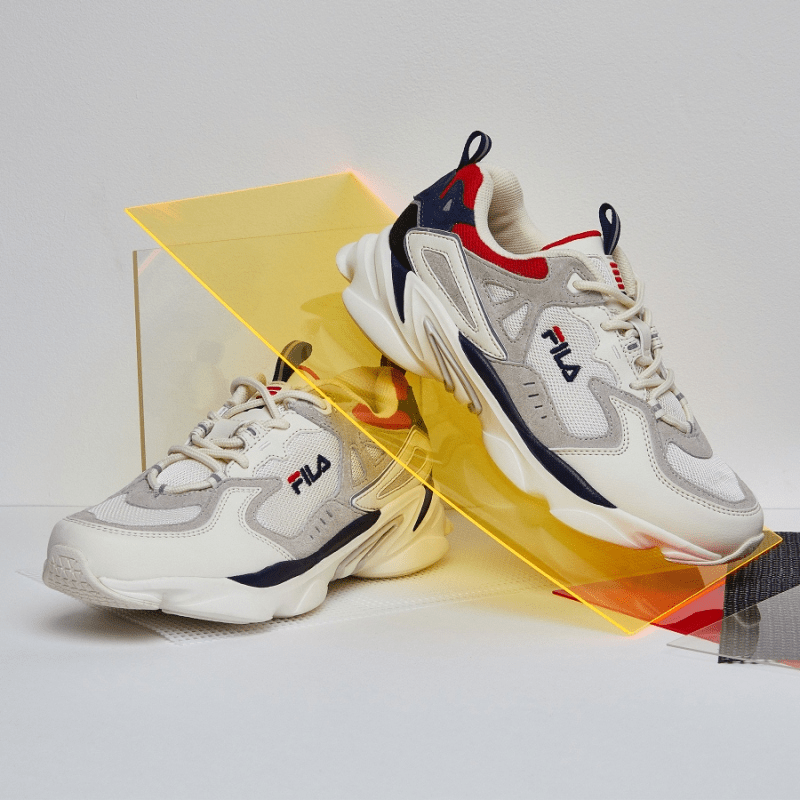 Giày Fila Skipper Brown Blue Red 1RM01154234 - Ảnh 5