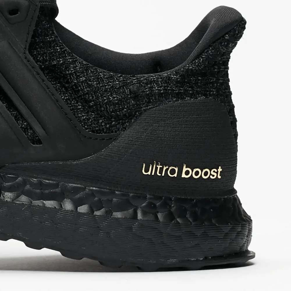 Alternative view of Giày Adidas Ultraboost 4.0 Triple Black Gold F36123