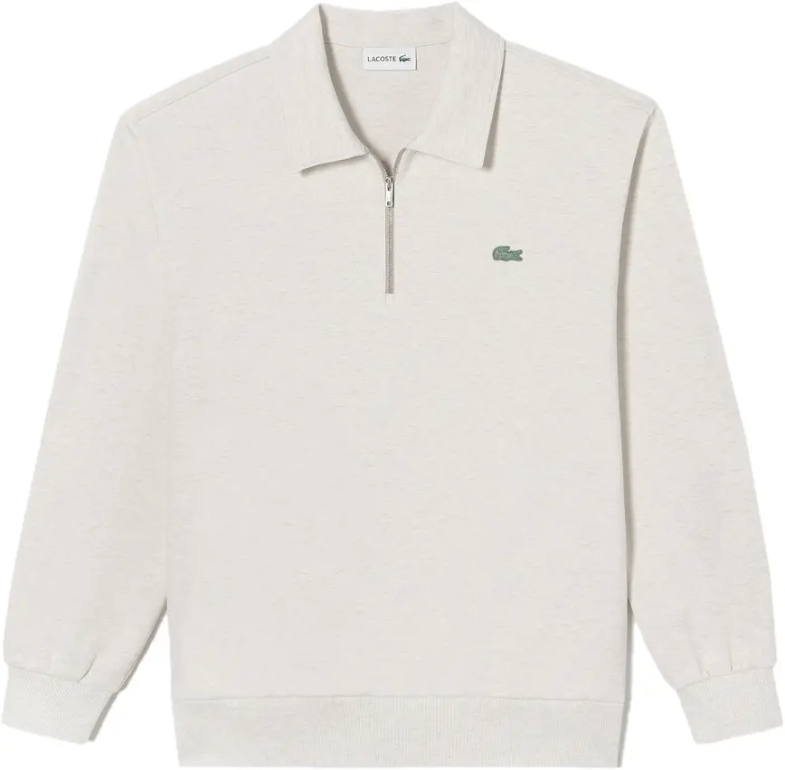 Áo Lacoste Color Croc Collar Half Zip-up Sweatshirt 'Beige' SH222E-53G-CB8
