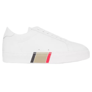 Giày Burberry Stripe Detail Leather 'Optic White' 80432001