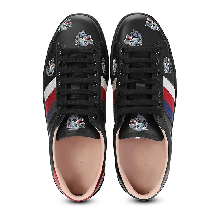 Alternative view of Giày Gucci Men's Ace Trainers Black 386750-0H810-1162