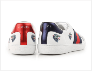 Alternative view of Giày Gucci Ace Leather 'Wolf' 386750-0H810-9082