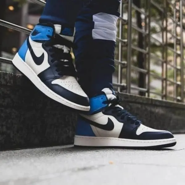 Giày Nike Jordan 1 Retro High Obsidian UNC GS 575441-140 - Ảnh 3