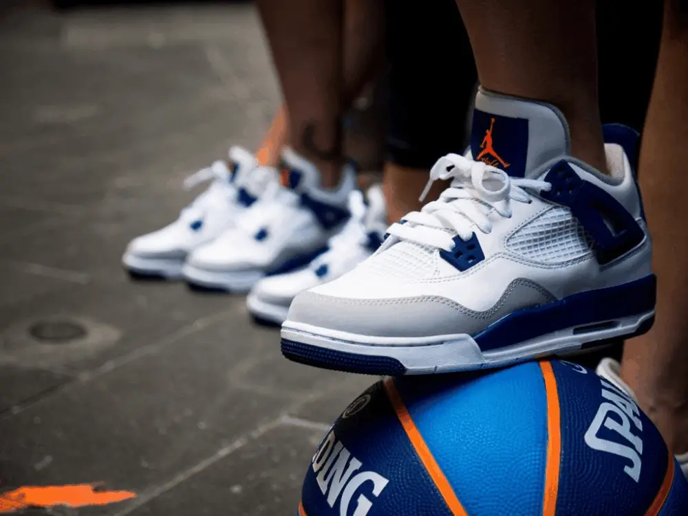 Giày Nike Air Jordan 4 GS 'Deep Royal Blue' 487724-132 - Ảnh 5