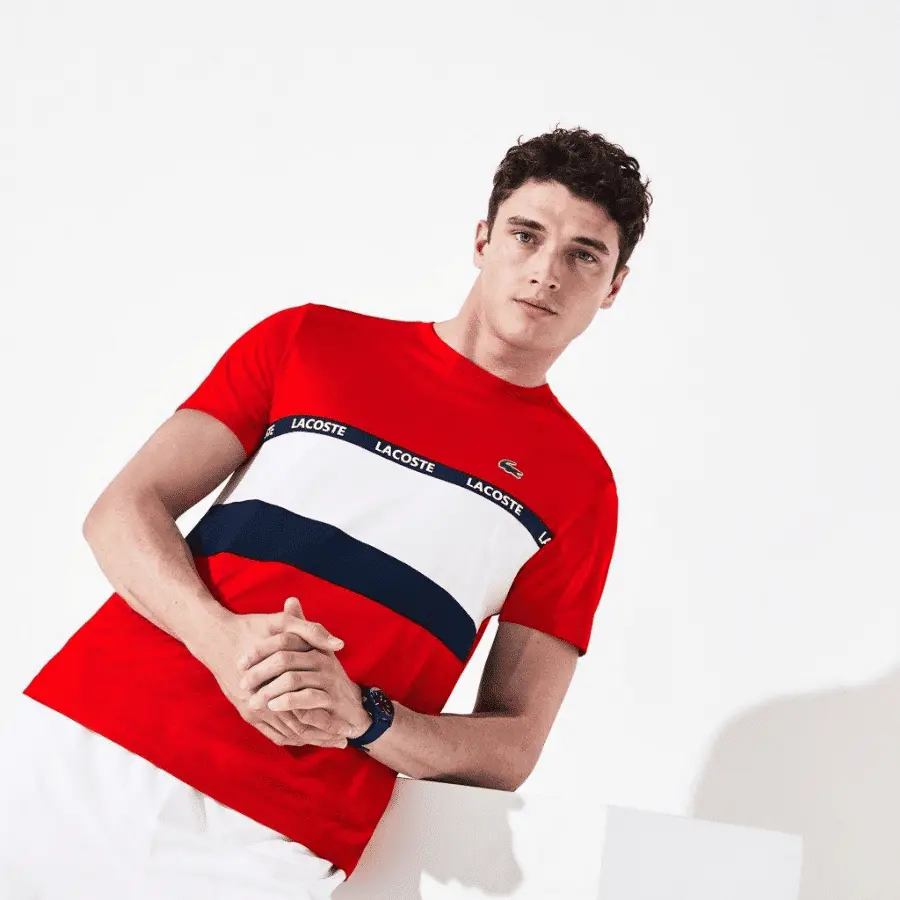 Alternative view of Áo Lacoste Sport Pique Red TH8427-51-YY2