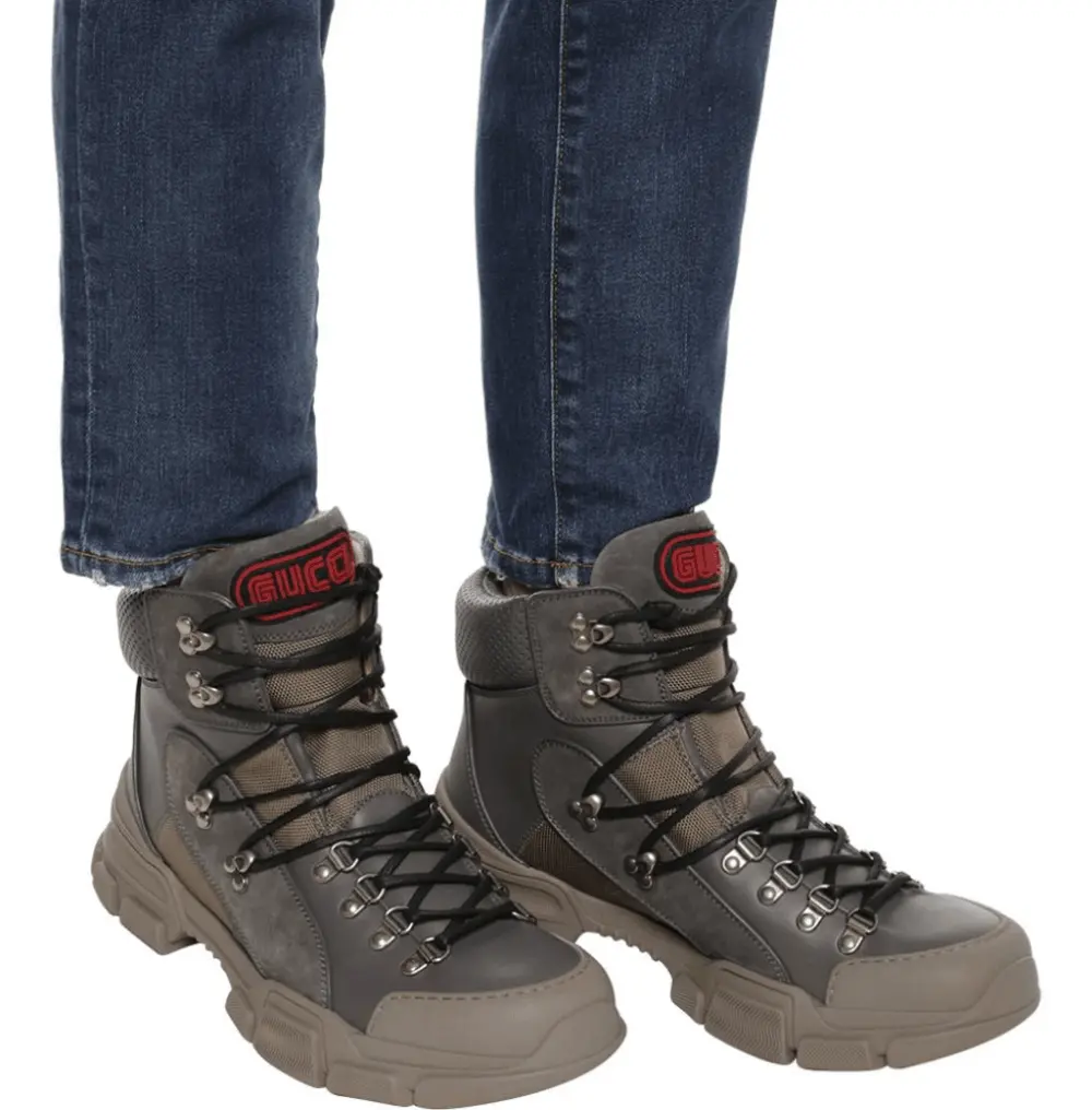 Giày Gucci Flashtrek Leather High 521679-D6050-1260 - Ảnh 4