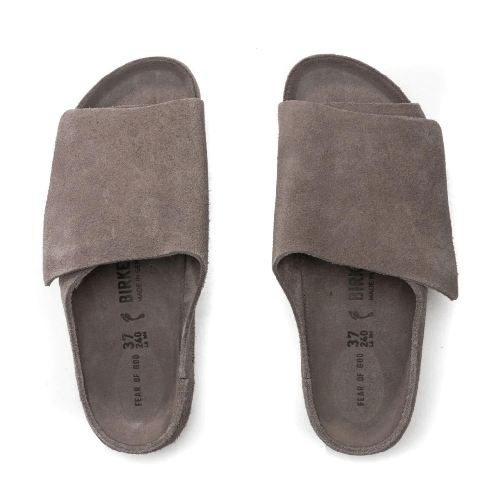 Dép Birkenstock Los Feliz Suede 'Fear Of God Ash' 03452-ASH - Ảnh 5