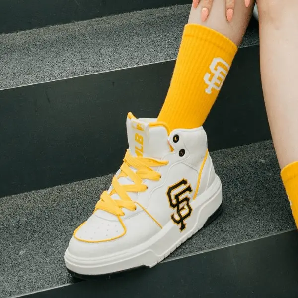 Giày MLB Chunky Liner High San Francisco 'Orange Black' 3ASXCB12N-14ORL - Ảnh 5