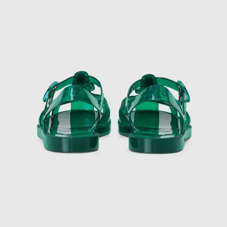 Alternative view of Dép Gucci Sandal With Double G 'Green' 674133-JFM00-8727