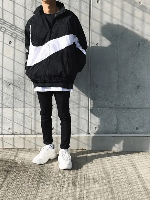 Áo Nike Sportswear 'Swoosh' Woven Black Windbreaker AR3133-010 - Ảnh 5