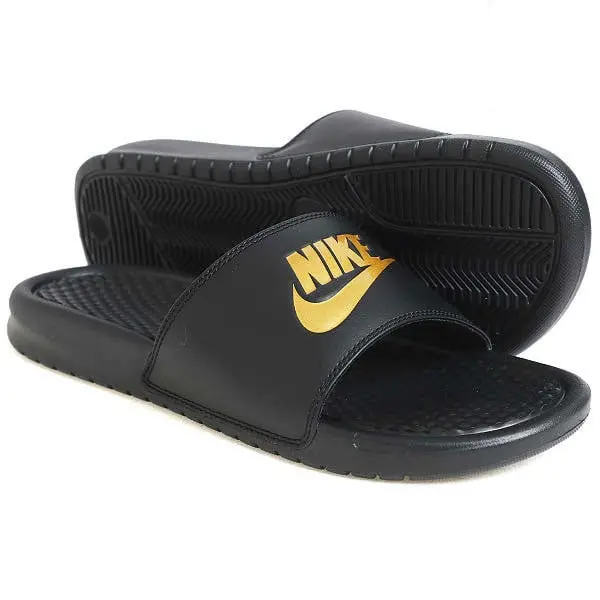Alternative view of Dép Nike Benassi JDI '" Black/Gold " 343880-016