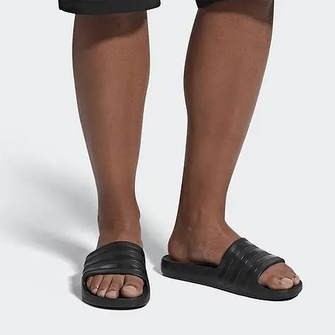 Dép Adidas Adilette Core Black Aqua Slides F35550 - Ảnh 7