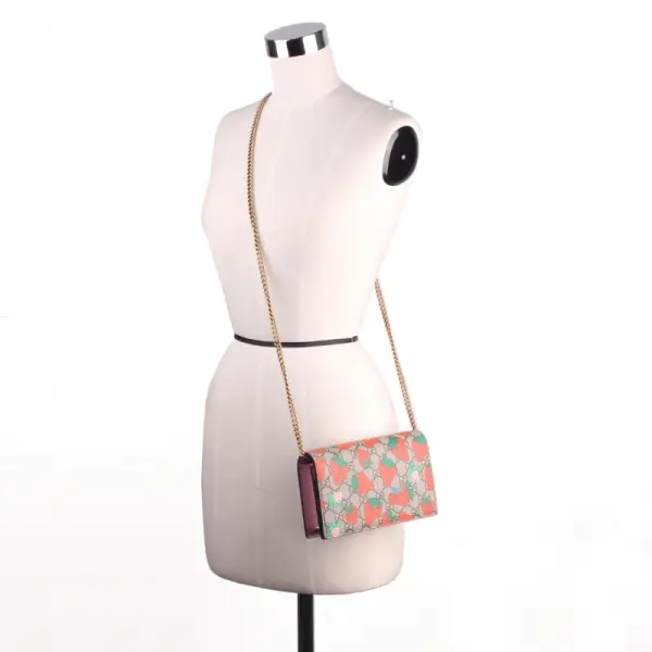 Túi Gucci Strawberry 573848 GZRAT 8483 - Ảnh 6