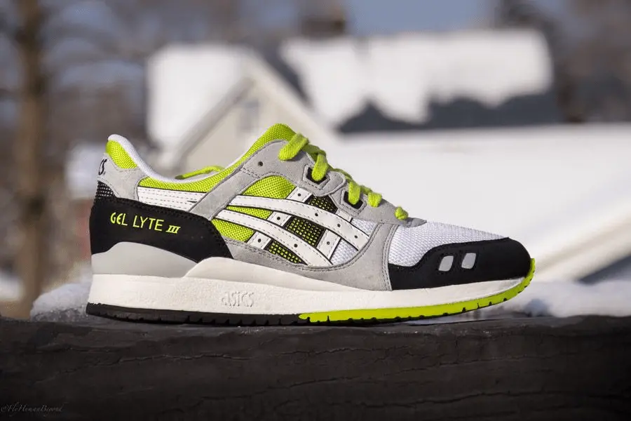 Giày Asics Gel Lyte 3 White Lime H307N-0101 - Ảnh 4