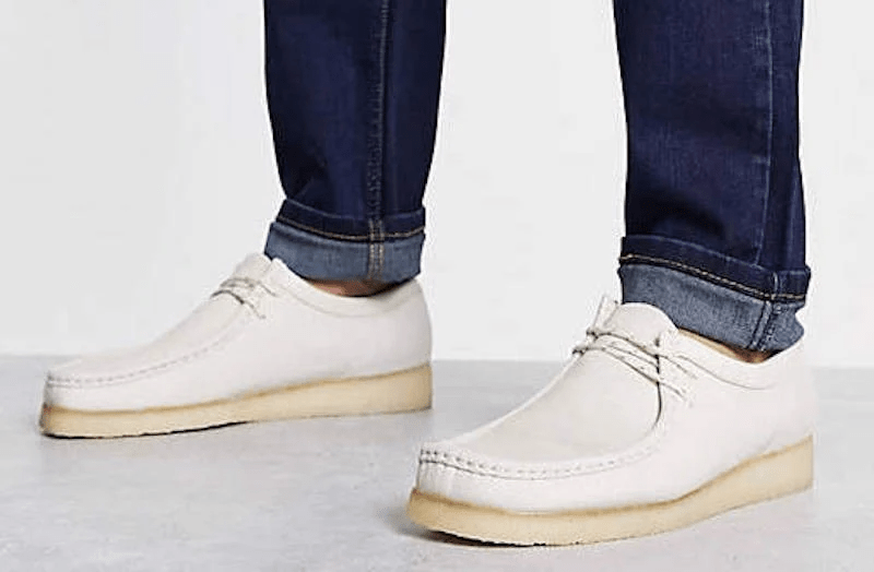 Giày Clarks Wallabee 'Off White Nubuck' 261-66299 - Ảnh 3