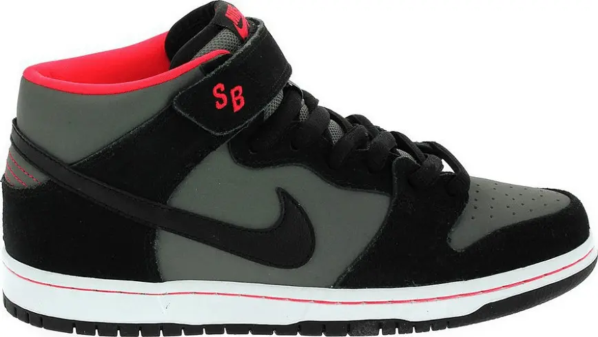 Giày Nike Dunk SB Mid Black Medium Grey 314383-018