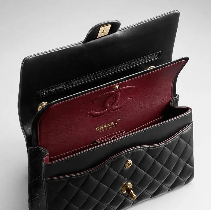 Túi Chanel Large Classic Handbag Calfskin 'Black' A01112-Y01295-94305 - Ảnh 3