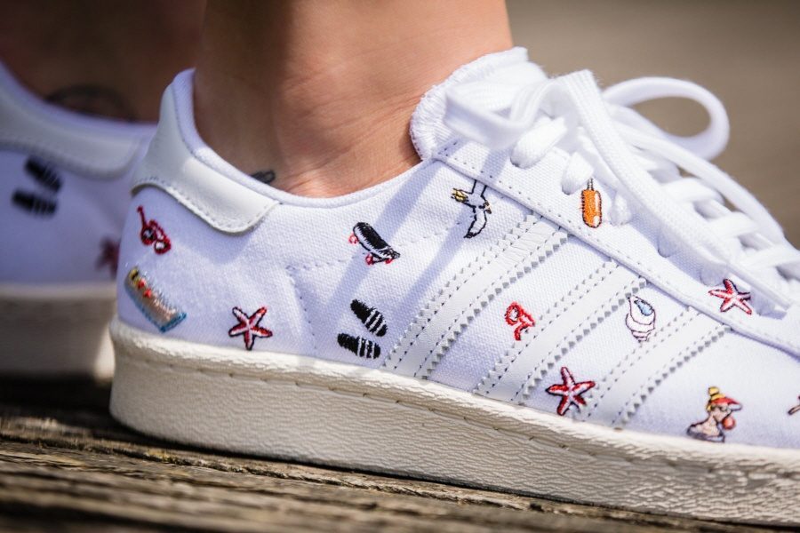 Giày Adidas Superstar 80S W 'Summer Beach' BZ0650 - Ảnh 2