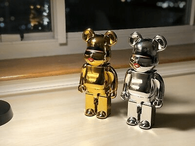 Mô Hình Bearbrick Sorayama Sexy Robot Silver - Ảnh 3