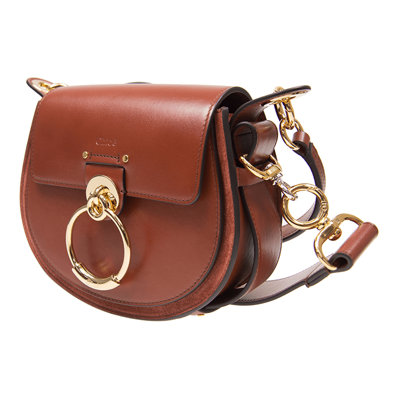 Túi Chloé Small Tess Shoulder Bag 'Sepia Brown' CHC18WS153A3727S - Ảnh 4