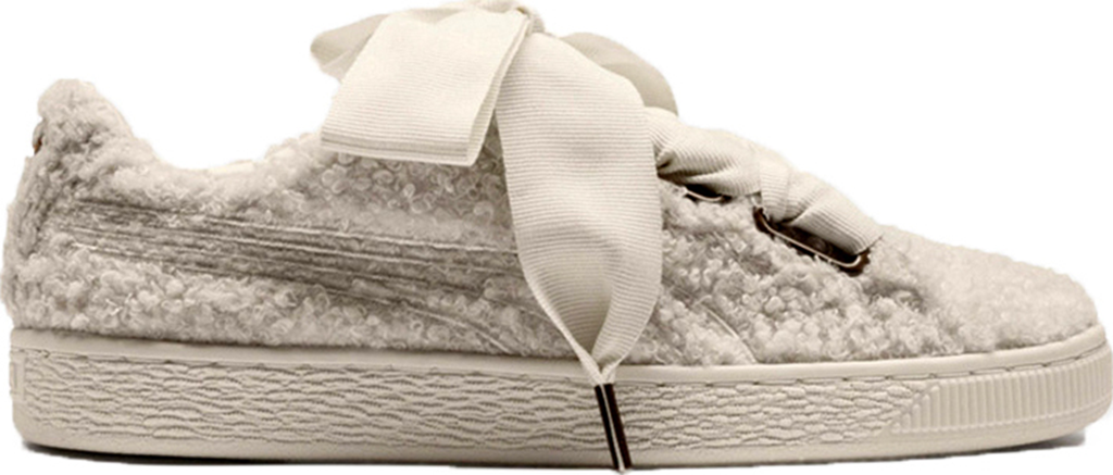 Giày Puma Basket Heart Teddy 'Whisper White' 367030-01