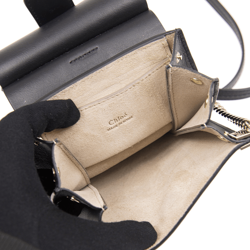 Túi Chloé Faye Small Bracelet Bag 'In Smooth & Suede Calfskin' CHC17WS320H2O001 - Ảnh 3