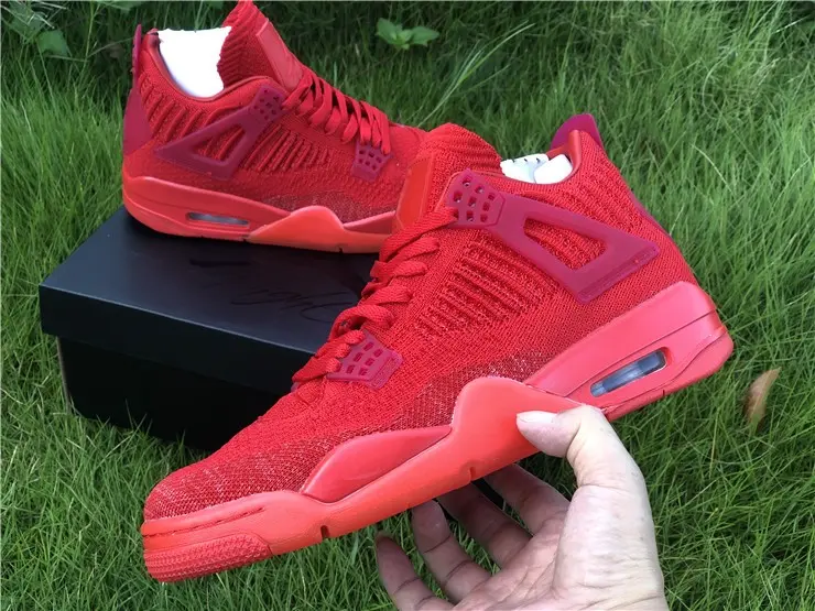 Giày Nike Air Jordan 4 Flyknit 'University Red' AQ3559-600 - Ảnh 5