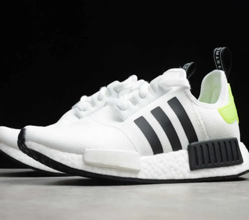Giày Adidas NMD R1 J White Black Signal Green FW2699 - Ảnh 3