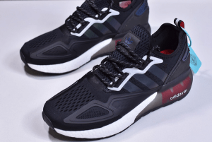 Alternative view of Giày Adidas ZX 2K Boost 'Black Shock Red' FX7475