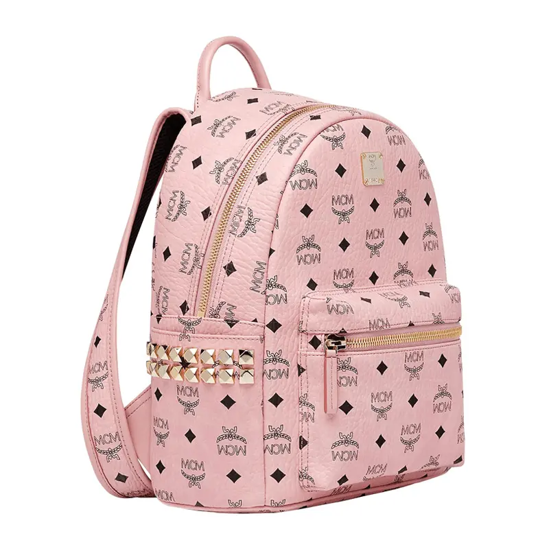 Balo MCM Women's Pink Pvc Backpack MMK7AVE37PZ001 - Ảnh 5