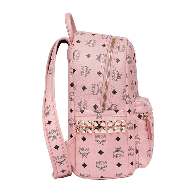 Balo MCM Women's Pink Pvc Backpack MMK7AVE37PZ001 - Ảnh 4