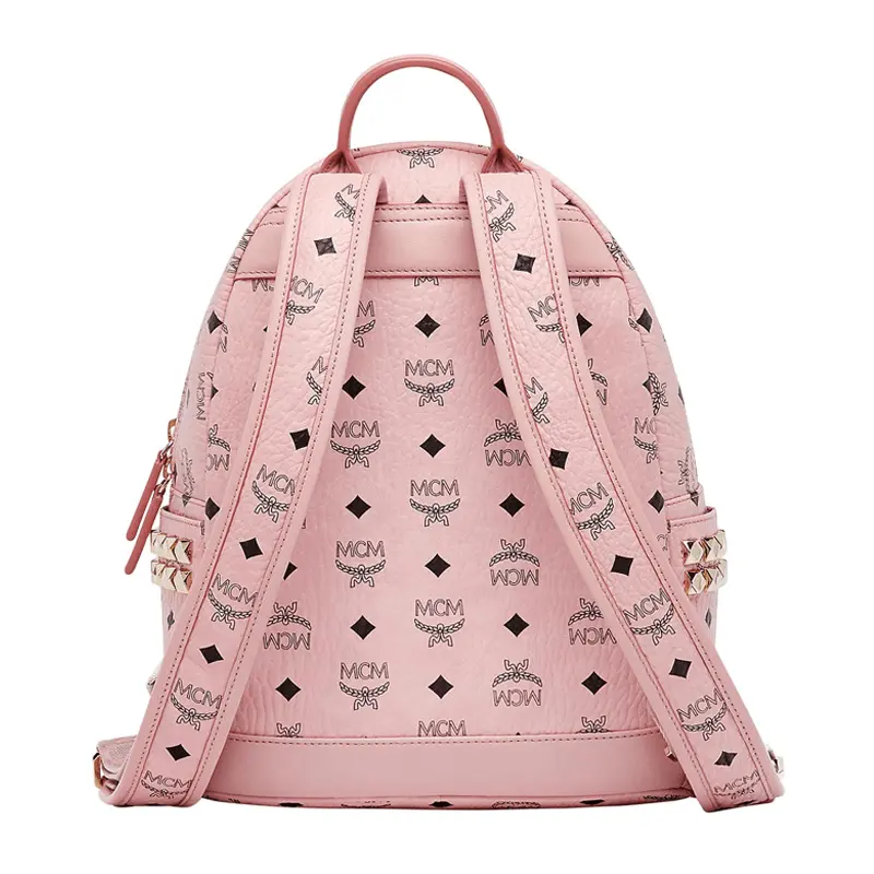 Balo MCM Women's Pink Pvc Backpack MMK7AVE37PZ001 - Ảnh 3