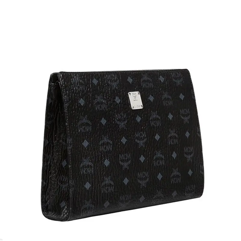 Túi MCM Zip Pouch Visetos 'Black' MXZ8SVI70BK001 - Ảnh 5